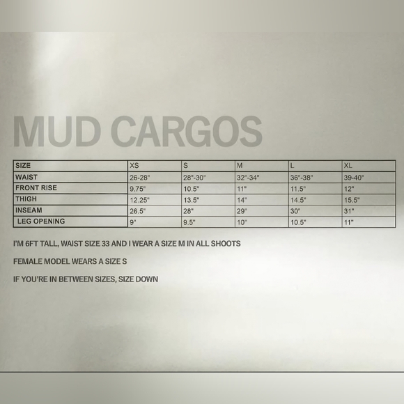 Saalt Studios Mud Cargos - Picture 4 of 8